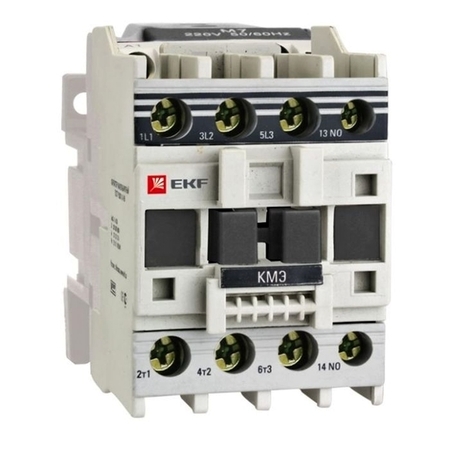 Контактор EKF КМЭ 3P 9А 400/400В AC 4кВт, ctr-s-9-380