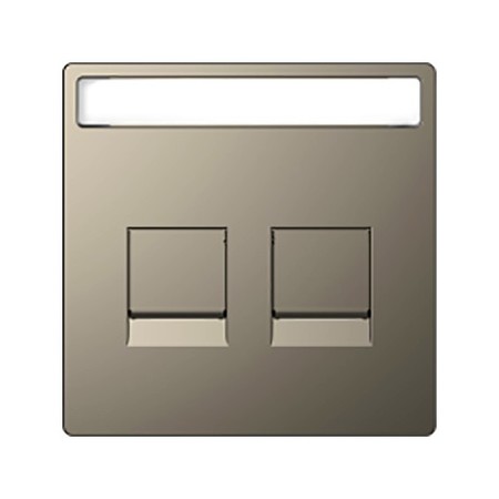 Накладка на розетку информационную Schneider Electric MERTEN D-LIFE, никель, MTN4564-6050