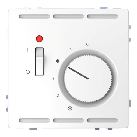 Термостат комнатный Schneider Electric MERTEN D-LIFE, с датчиком, белый лотос, MTN5761-6035