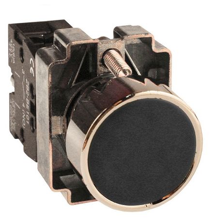 Кнопка EKF PROxima 22 мм, 230В, IP40, Черный, xb2-ba21
