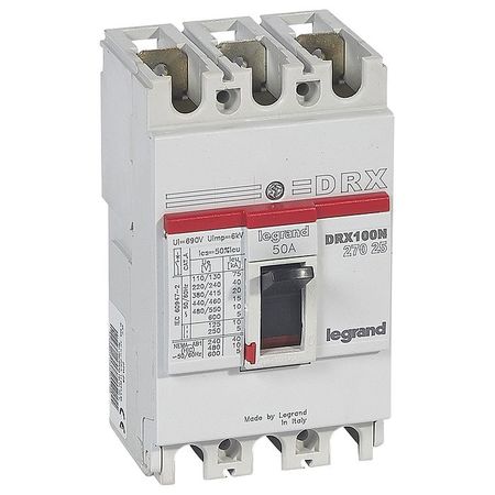 Силовой автомат Legrand DRX 125, термомагнитный, 20кА, 3P, 50А, 027025