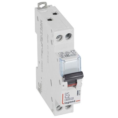 Автоматический выключатель Legrand DX³ 2P 2А (C) 10кА, 407735