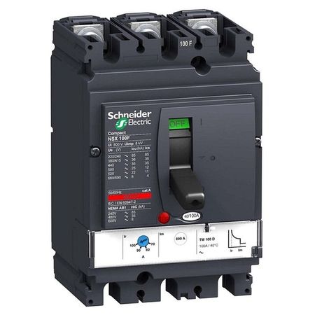 Силовой автомат Schneider Electric Compact NSX 100, TM-D, 70кА, 3P, 32А, LV429675