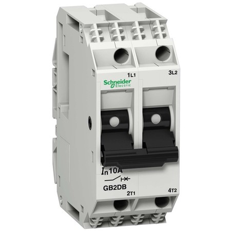 Автоматический выключатель Schneider Electric TeSys GB2 2P 1А 1.5кА, GB2DB06