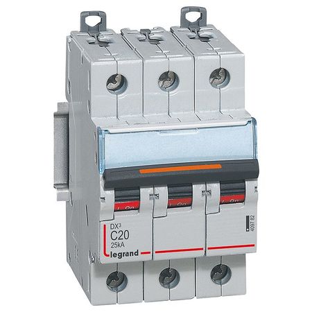 Автоматический выключатель Legrand DX³ 3P 20А (C) 25кА, 409782