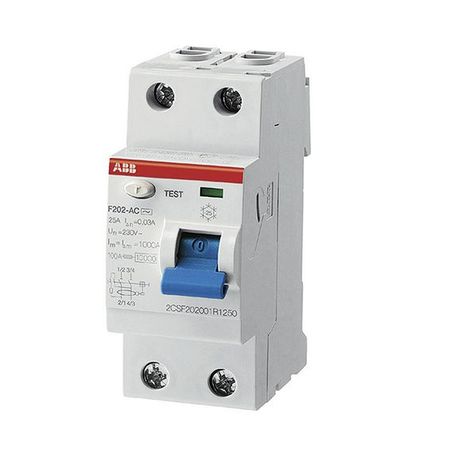УЗО ABB F200AC 2P 25А, 30 мА ( AC ), F202 AC-25//0,03, 2CSF202001R1250