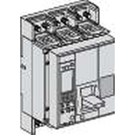 Силовой автомат Schneider Electric Compact NS 1600, Micrologic 2.0, 70кА, 4P, 1600А, 33485