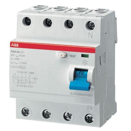 УЗО ABB F200A 4P 80А, 300 мА ( A ), F204 A-80//0,3, 2CSF204101R3800