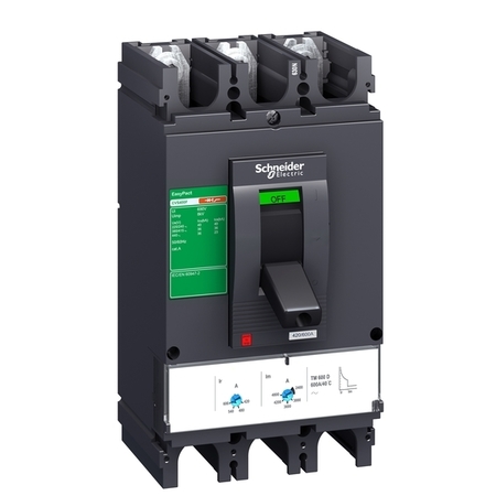 Силовой автомат Schneider Electric EasyPact CVS 630, TM-D, 50кА, 3P, 630А, LV563316