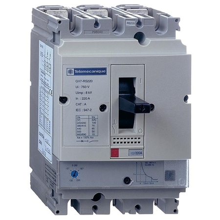 Силовой автомат Schneider Electric TeSys GV7, 70кА, 3P, 220А, GV7RS220