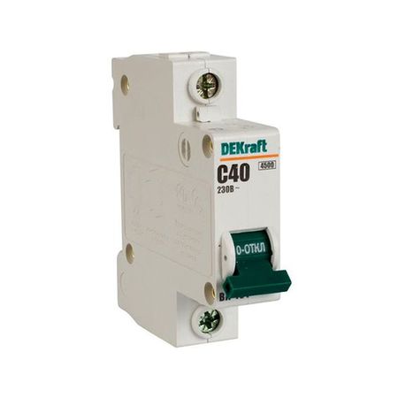 Автоматический выключатель DEKraft ВА-101 1P 40А (B) 4.5кА, 11010DEK