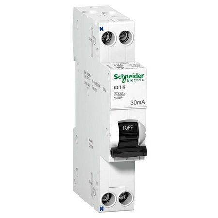 Дифавтомат Schneider Electric Acti9 2P 6А (C) 6кА 30мА (AC), A9D63606