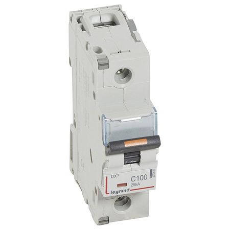Автоматический выключатель Legrand DX³ 1P 100А (C) 25кА, 409763