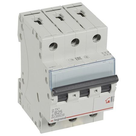 Автоматический выключатель Legrand TX³ 3P 25А (B) 6кА, 404002