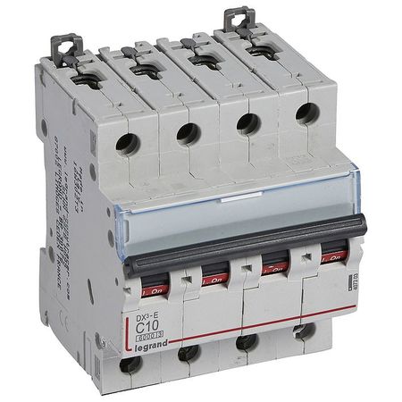 Автоматический выключатель Legrand DX³ 4P 10А (C) 6кА, 407303