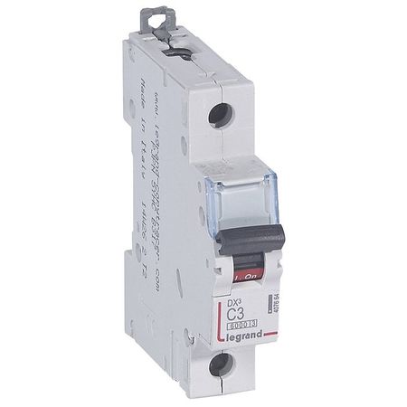 Автоматический выключатель Legrand DPX³ 1P 3А (C) 10кА, 407664