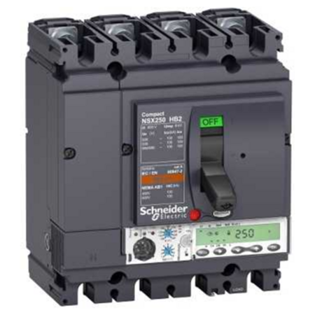 Силовой автомат Schneider Electric Compact NSX 250, Micrologic 5.2 E, 100кА, 4P, 160А, LV433581