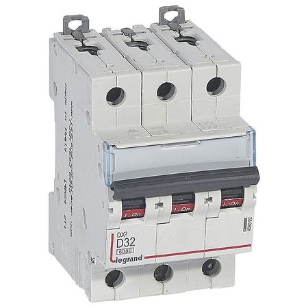 Автоматический выключатель Legrand DX³ 3P 32А (D) 10кА, 408092