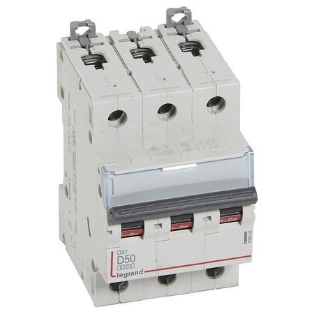 Автоматический выключатель Legrand DX³ 3P 50А (D) 10кА, 408094