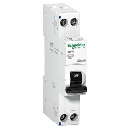 Дифавтомат Schneider Electric Acti9 2P 6А (C) 6кА 30мА (AC), A9D49606