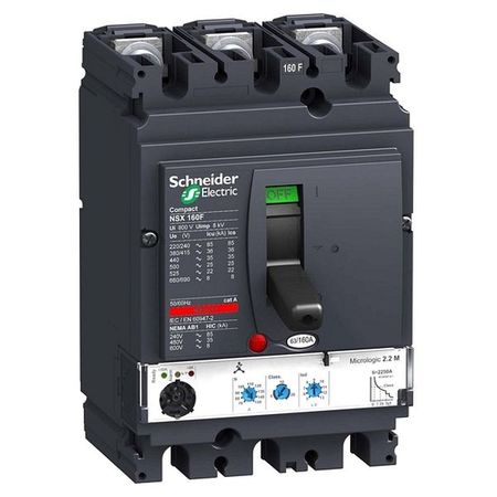 Силовой автомат Schneider Electric Compact NSX 160, Micrologic 2.2 M, 70кА, 3P, 100А, LV430992