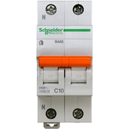 Автоматический выключатель Schneider Electric Домовой 1P+N 10А (C) 4.5кА, 11212