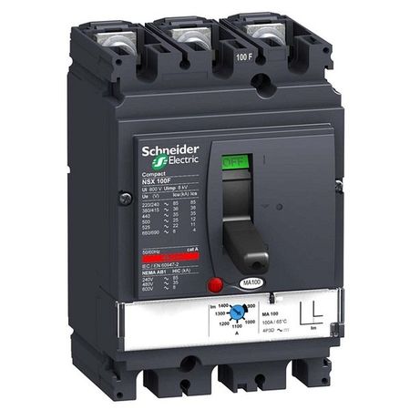 Силовой автомат Schneider Electric Compact NSX 100, MA, 50кА, 3P, 2.5А, LV429755