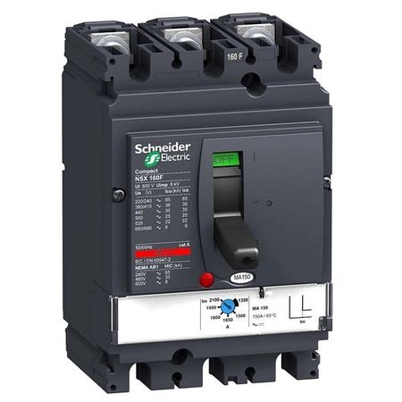 Силовой автомат Schneider Electric Compact NSX 160, MA, 50кА, 3P, 150А, LV430832