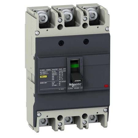 Силовой автомат Schneider Electric Easypact EZC 250, TM-D, 36кА, 3P, 250А, EZC250H3250