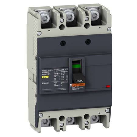 Силовой автомат Schneider Electric Easypact EZC 250, TM-D, 18кА, 3P, 200А, EZC250F3200