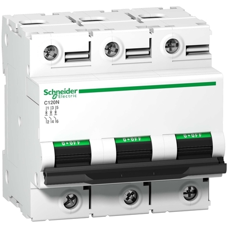 Автоматический выключатель Schneider Electric Acti9 3P 125А (C) 10кА, A9N18369