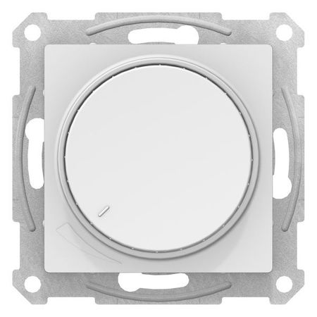 Светорегулятор поворотно-нажимной Schneider Electric ATLASDESIGN, 630 Вт, для LED 10-315 Вт/ВА, белый, ATN000136