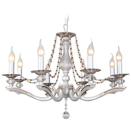 Подвесная люстра IDLamp Eloisa 259/8-Whiteplatina