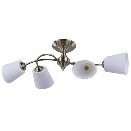 Потолочная люстра IDLamp Dorothea 879/4PF-Oldbronze