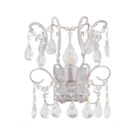 Бра IDLamp Сristallo 298/1A-Whitepatina