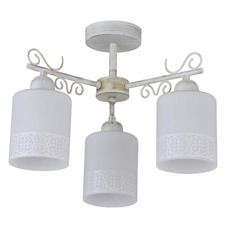 Потолочная люстра IDLamp Ileria 848/3PF-Whitepatina