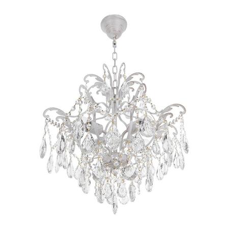 Подвесная люстра IDLamp Сristallo 298/4-Whitepatina