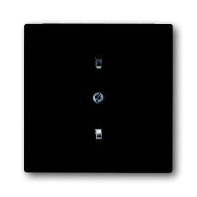 Розетка ABB IMPULS, скрытый монтаж, с заземлением, черный бриллиант, 20 EUN-71, 2011-0-3546