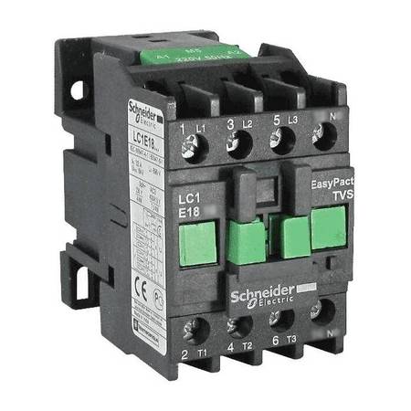 Контактор Schneider Electric EasyPact TVS 3P 18А 400/220В AC, LC1E1801M5