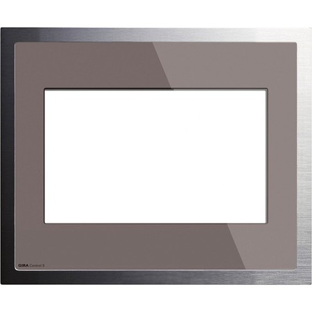 Рамка для Control 9 KNX/EIB дымчатое стекло/ алюминий, 2080122