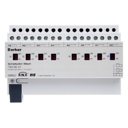 KNX Исполнительное устройство 8 А, 16-канальное, REG цвет: светло-серый instabus, 75318004