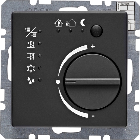 KNX  Q.1/Q.3 Регулятор температуры, черн. бархат, 75441126