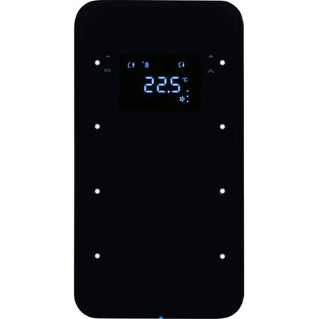 Touch sensor, 3-канальный, стекло, with thermostat, черный, R.1, 75643065