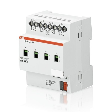 2CDG110181R0011 SA//S 4.6.2.1 Бинарный выход 4-канальный с ручным управлением, 6 A, MDRC, SA//S4.6.2.1