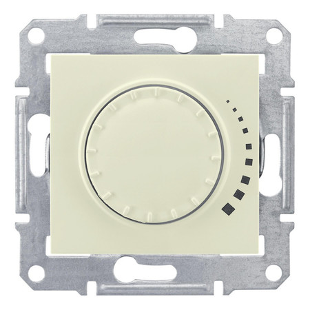 Светорегулятор поворотно-нажимной Schneider Electric SEDNA, 500 Вт, бежевый, SDN2200547