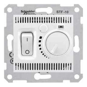 Термостат для теплого пола Schneider Electric SEDNA, с датчиком пола, белый, SDN6000321