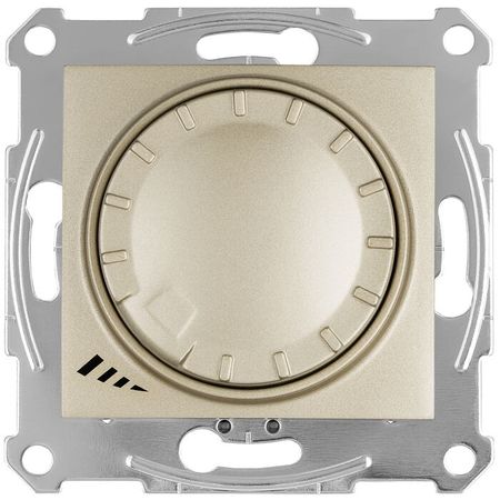 Светорегулятор поворотно-нажимной Schneider Electric SEDNA, 4-400 Вт/ВА, для LED 4-200 ВА, титан, SDN2201268