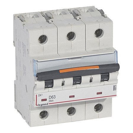 Автоматический выключатель Legrand DX³ 3P 63А (D) 25кА, 409839