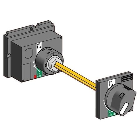 ВЫНОСНАЯ ПОВОРОТНАЯ РУКОЯТКА УПРАВЛЕНИЯ ЧЕРНАЯ, GV7AP01