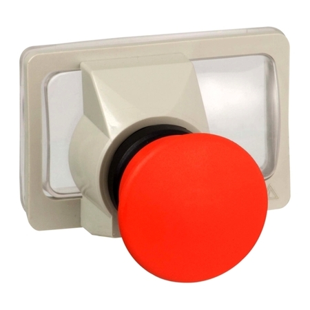 КРАСНАЯ ГРИБОВИДНАЯ КНОПКА STOP С ПРУЖИННЫМ ВОЗВРАТОМ ДЛЯ КОРПУСОВ GV2M, GV2K011